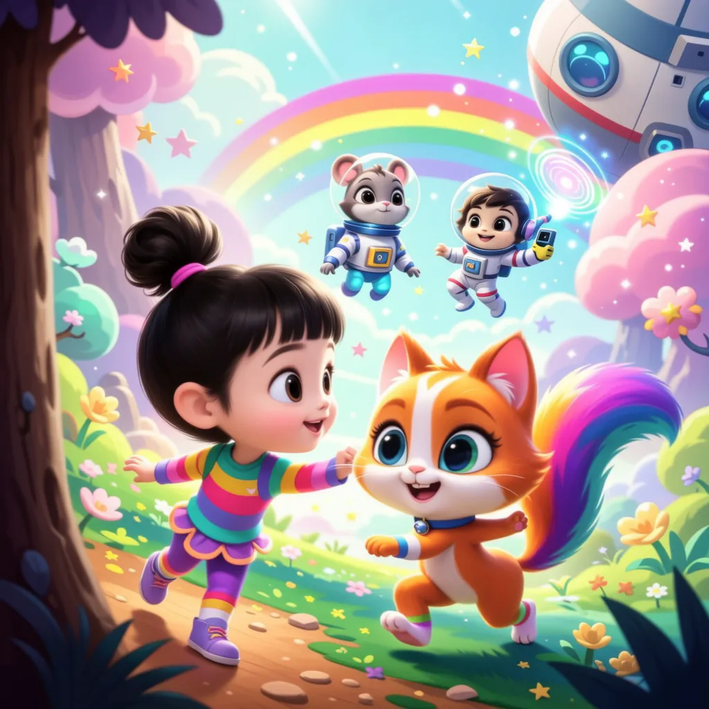 Imaginative story world adventure scene